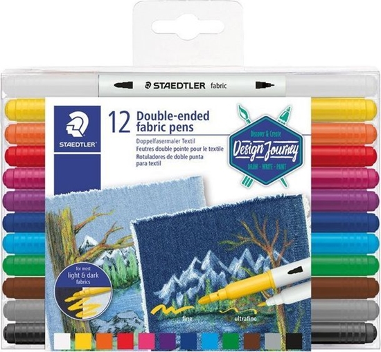 Picture of Artequipment STAEDTLER DESIGN JOURNEY FLAMASTRY DO TKANIN 12 K uniw