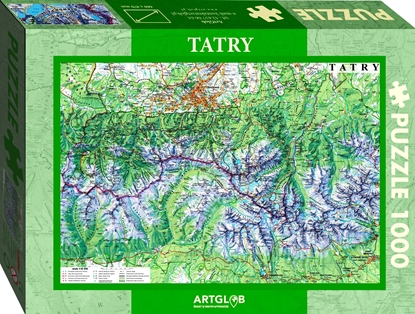 Изображение Artglob Puzzle 1000 - Tatry mapa turystyczna 1:50 000