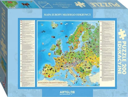 Attēls no Artglob Puzzle 200 - Europa Modego Odkrywcy