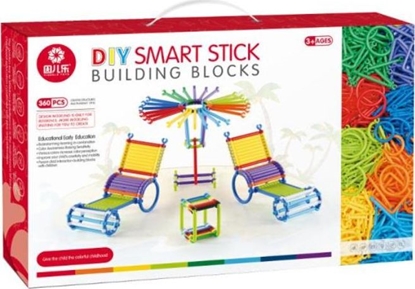 Picture of Askato Klocki Patyczki 360 elementów w pudeku