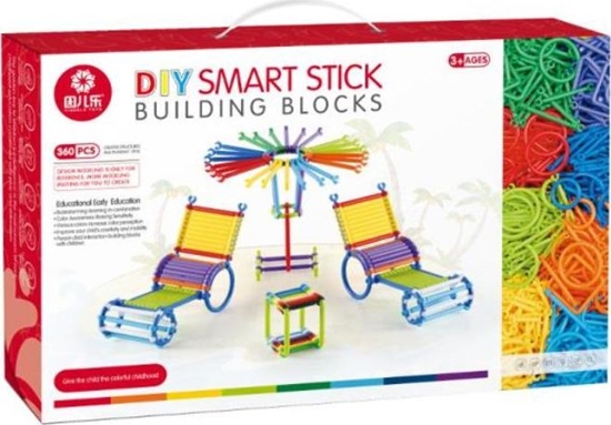 Picture of Askato Klocki Patyczki 360 elementów w pudeku