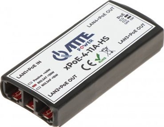 Picture of Atte SWITCH POE, EXTENDER XPOE-4-11A-HS 4-PORTOWY ATTE