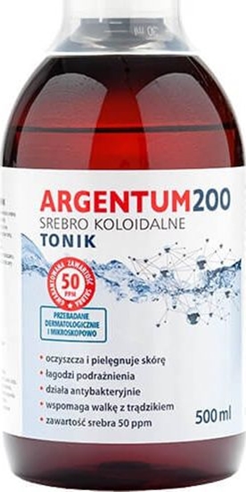 Изображение Aura Herbals Tonik do twarzy Argentum 200 50PPM Srebro Koloidalne 500ml