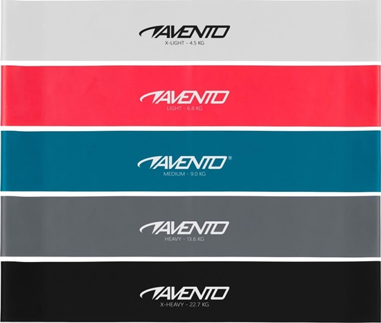 Picture of Avento Mini Band róne poziomy oporu w zestawie wielokolorowy 5 szt.