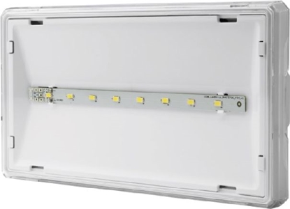 Attēls no AWEX Oprawa awaryjna EXIT S IP65 LED 1W 1h jednozadaniowa PT biaa +PU34 (ETS/1W/ESE/PT/WH)