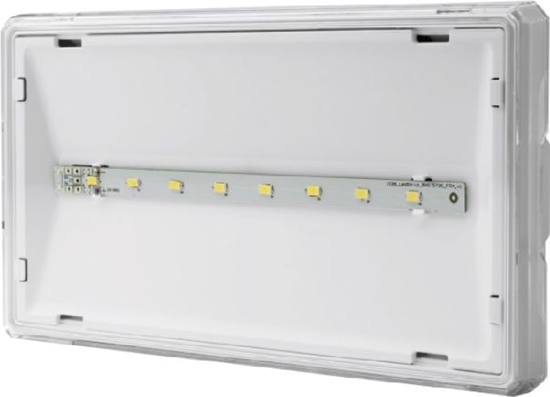 Picture of AWEX Oprawa awaryjna EXIT S IP65 LED 1W 1h jednozadaniowa PT biaa +PU34 (ETS/1W/ESE/PT/WH)