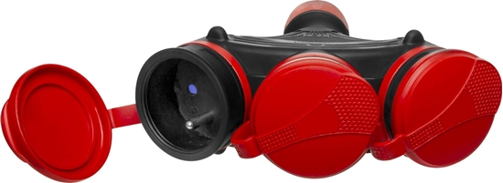 Picture of AWTools AWTOOLS GNIAZDO EXTREME POTRÓJNE Z KLAPKAMI IP54 16A