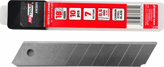 Изображение Nazis ar maiņas asmeņiem AWTools AW29111; 18 mm; 10 gab.