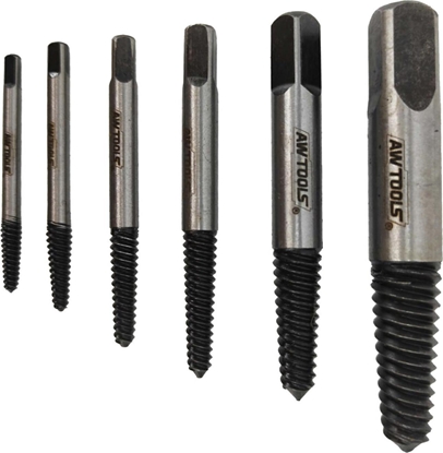 Изображение AWTools AWTOOLS ZESTAW WYKRTAKÓW DO URWANYCH RUB / NAKRTEK 6 elem. AW16400