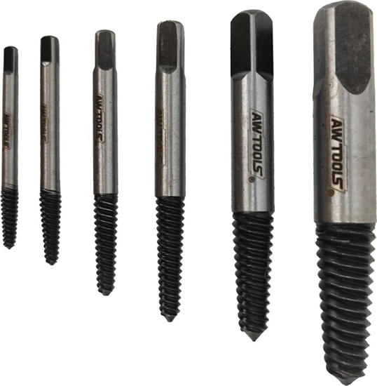 Изображение AWTools AWTOOLS ZESTAW WYKRTAKÓW DO URWANYCH RUB / NAKRTEK 6 elem. AW16400
