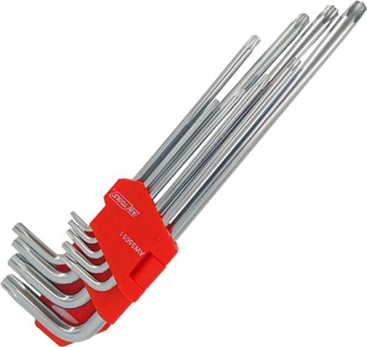 Изображение AWTools klucze Torx bardzo dugie 9 sztuk (AW35051)