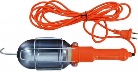 Изображение AWTools lampa warsztatowa pomaraczowa 220V 5m guma (AW17710)