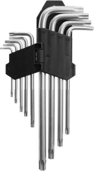 Изображение AWTools Zestaw kluczy trzpieniowych torx typ L T10-T50 9szt. (AW40530)