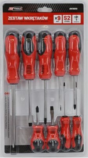 Изображение AWTools Zestaw wkrtaków S2 9szt (AW36810)