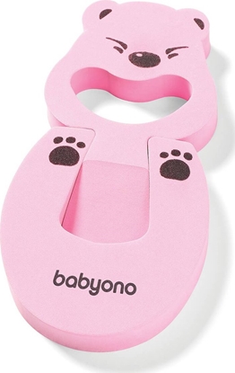Picture of BabyOno Zabezpieczenie do mebli, drzwi róowy misiu BabyOno