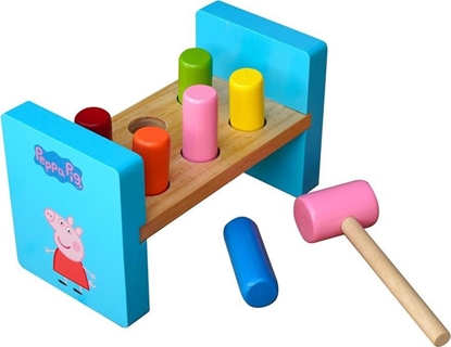 Picture of Barbo Toys Drewniana przebijanka z młotkiem, Świnka Peppa