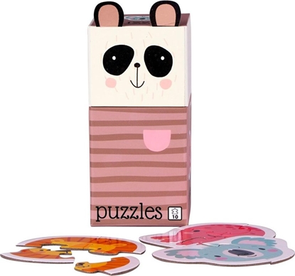 Picture of Barbo Toys Puzzle dla dzieci 3 Układanki 2x4 el i 1x2 Panda