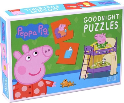 Изображение Barbo Toys Puzzle na Dobranoc Świnka Peppa 20 el.