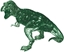 Изображение Bard Crystal Puzzle Dinozaur T-Rex zielony (224450)