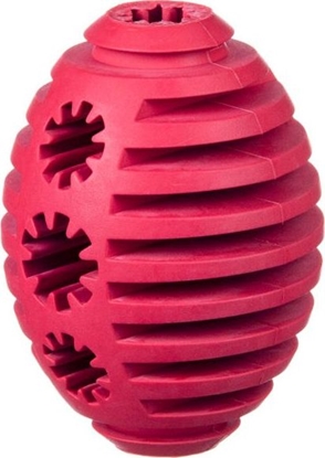 Изображение Barry King Zabawka dla psa na przysmaki Rugby czerwona 7-8cm