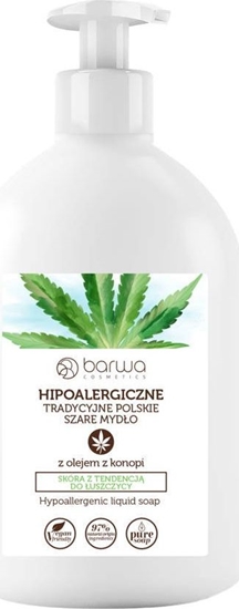 Picture of Barwa Hipoalergiczne tradycyjne polskie szare mydo w pynie z olejem z konopi 500ml