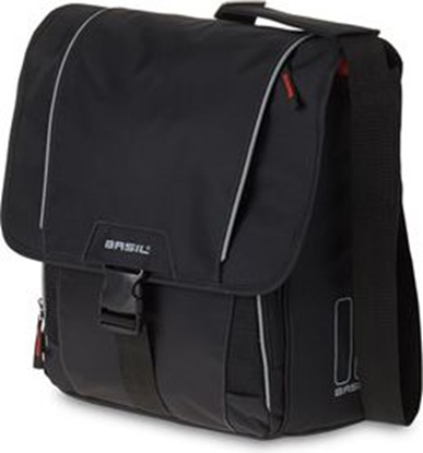 Attēls no Basil Sakwa miejska pojedyncza SPORT DESIGN COMMUTER BAG 18L, mocowanie na haki, czarna (BAS-17580)
