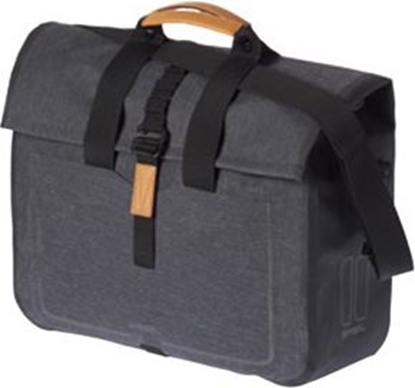 Attēls no Basil Sakwa miejska pojedyncza URBAN DRY BUSINESS BAG 20L, mocowanie na haki, wodoodporny poliester, charcoal melee (BAS-17661)