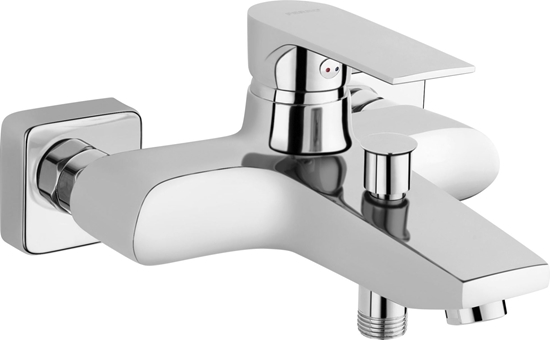 Изображение Bateria wannowa Ferro Algeo Square cienne chrom (BAQ1)