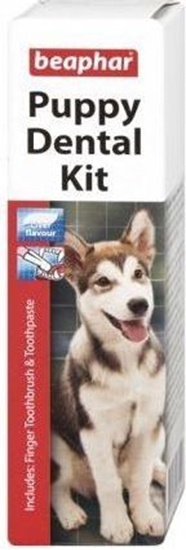 Picture of Beaphar PUPPY DENTAL KIT PASTE&BRUSH 50g pasta+szczoteczka