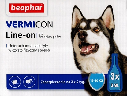 Picture of Beaphar Vermicon Dog M - Preparat na ektopasoyty dla psów 15-30 kg