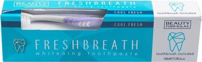Attēls no Beauty Formulas BEAUTY FORMULAS_Freshbreath Whitening Toothpaste wybielająca pasta do zębów 100ml + szczoteczka 1 szt.