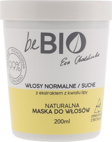 Picture of bebio BE BIO_Ewa Chodakowska naturalna maska do włosów suchych i normalnych Kwiat Lipy 200ml