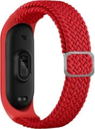 Attēls no Beline Beline pasek Mi Band 5/6 Textile czerwony/red