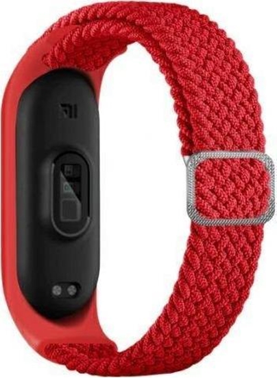 Picture of Beline Beline pasek Mi Band 5/6 Textile czerwony/red