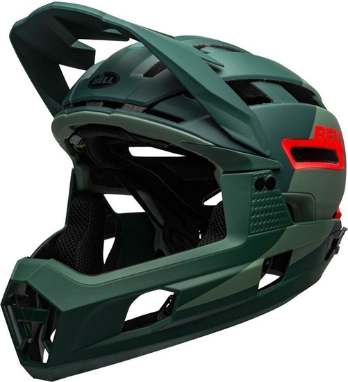 Picture of Bell Kask full face SUPER AIR R MIPS SPHERICAL matte gloss green infrared r. M 5559 cm (308752)