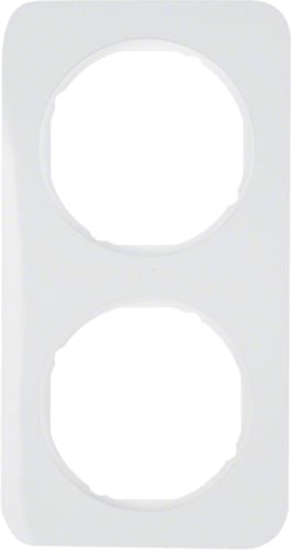 Изображение Berker Ramka podwójna R.1 pozioma/pionowa IP20 biaa (10122189)