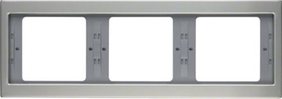 Изображение Berker Ramka potrójna K.5 pozioma stal szlachetna nierdzewna (13737004)