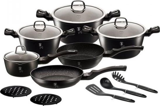 Picture of Berlinger Haus ZESTAW GARNKÓW 15-ele BERLINGER HAUS BLACK SILVER BH-6155