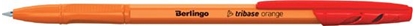 Изображение Berlingo Berlingo, pióro kulkowe, czerwony, 50szt, 0.7mm, Tribase Orange