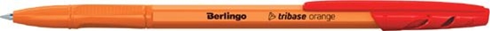 Изображение Berlingo Berlingo, pióro kulkowe, czerwony, 50szt, 0.7mm, Tribase Orange