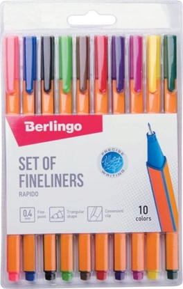 Изображение Berlingo Berlingo, zestaw cienkopisów Rapido, color, 10szt, 0.4mm
