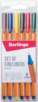 Изображение Berlingo Berlingo, zestaw cienkopisów Rapido, color, 6szt, 0.4mm