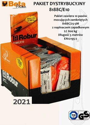 Picture of Beta Tools BETA PAS MOCUJCY 750kg/5,0m/25mm EKSPOZYTOR /10szt BE8188C-E10