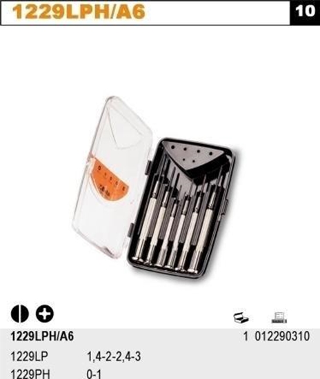 Picture of Beta Tools KPL.WKRTAKÓW PRECYZ. 1229LP+1229PH 6SZT 1229LPH/A6 BETA UTENSILI S.P.A.