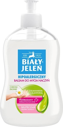 Изображение Biały Jeleń Hipoalergiczny balsam do mycia naczyń z rumiankiem i alantoiną 0,5L