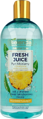 Picture of Bielenda Fresh Juice Płyn micelarny rozświetlający z wodą cytrusową Ananas 500ml