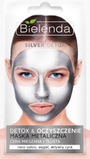Изображение Bielenda Silver Detox Detoksykujca maseczka do cery mieszanej i tustej 8g
