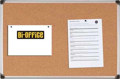 Attēls no Bi-Office Tablica korkowa BI-OFFICE, 120x90cm, rama aluminiowa