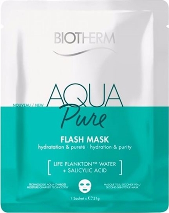Изображение Biotherm Aqua Pure Flash Mask oczyszczająca maseczka w płachcie do twarzy 31 g