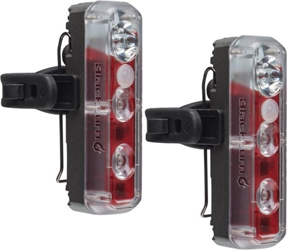 Изображение Blackburn Zestaw Lampki 2'FER XL USB przód 200 lumenów tył 40 lumenów czarna 2szt